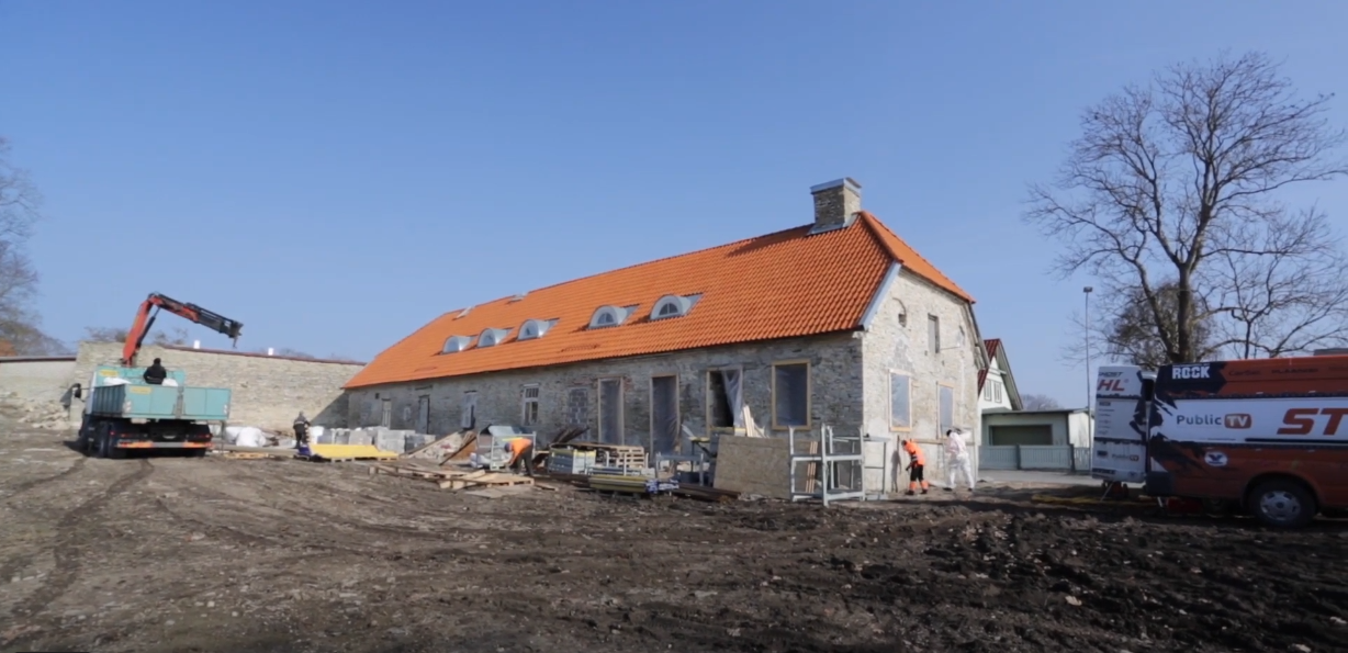 Foundation strengthening and soil stabilization of the historic tavern building in Haapsalu