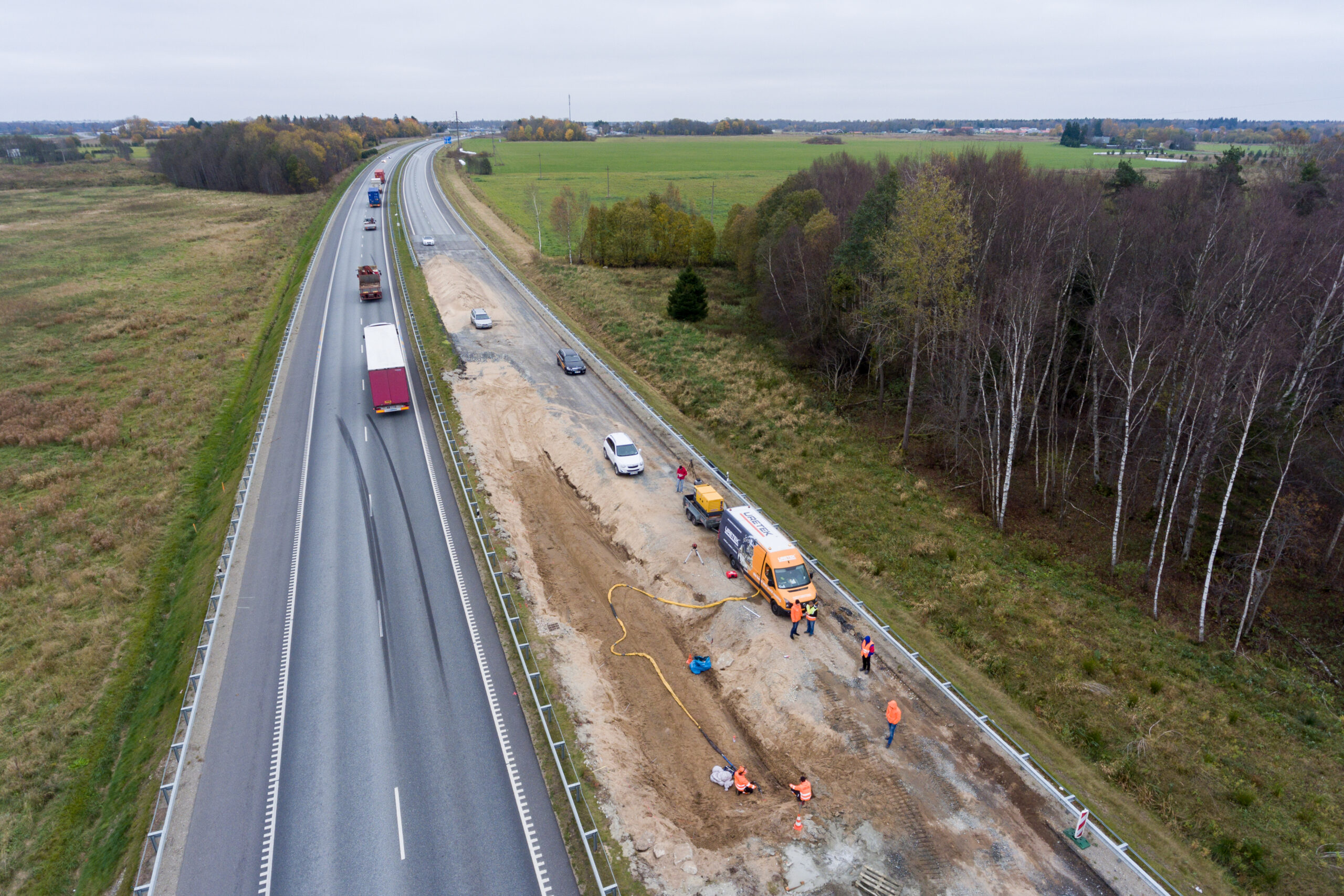 Stabilization of the subsided soil and increasing the bearing capacity of the Tallinn roundabout road (Kurna – Luige road section)